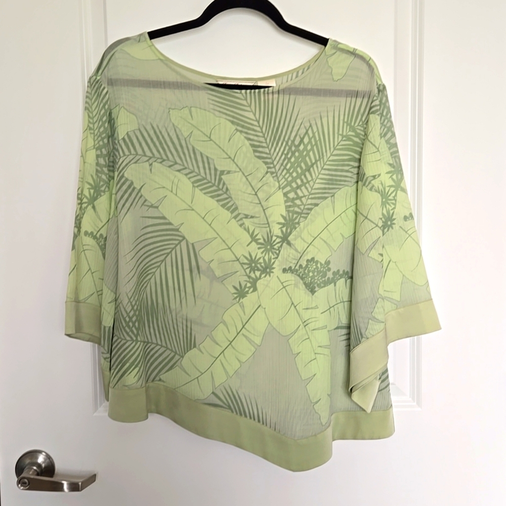 Tommy Bahama Hammock Lounger Handkerchief Asymmetric Top Palm Breeze Sz L